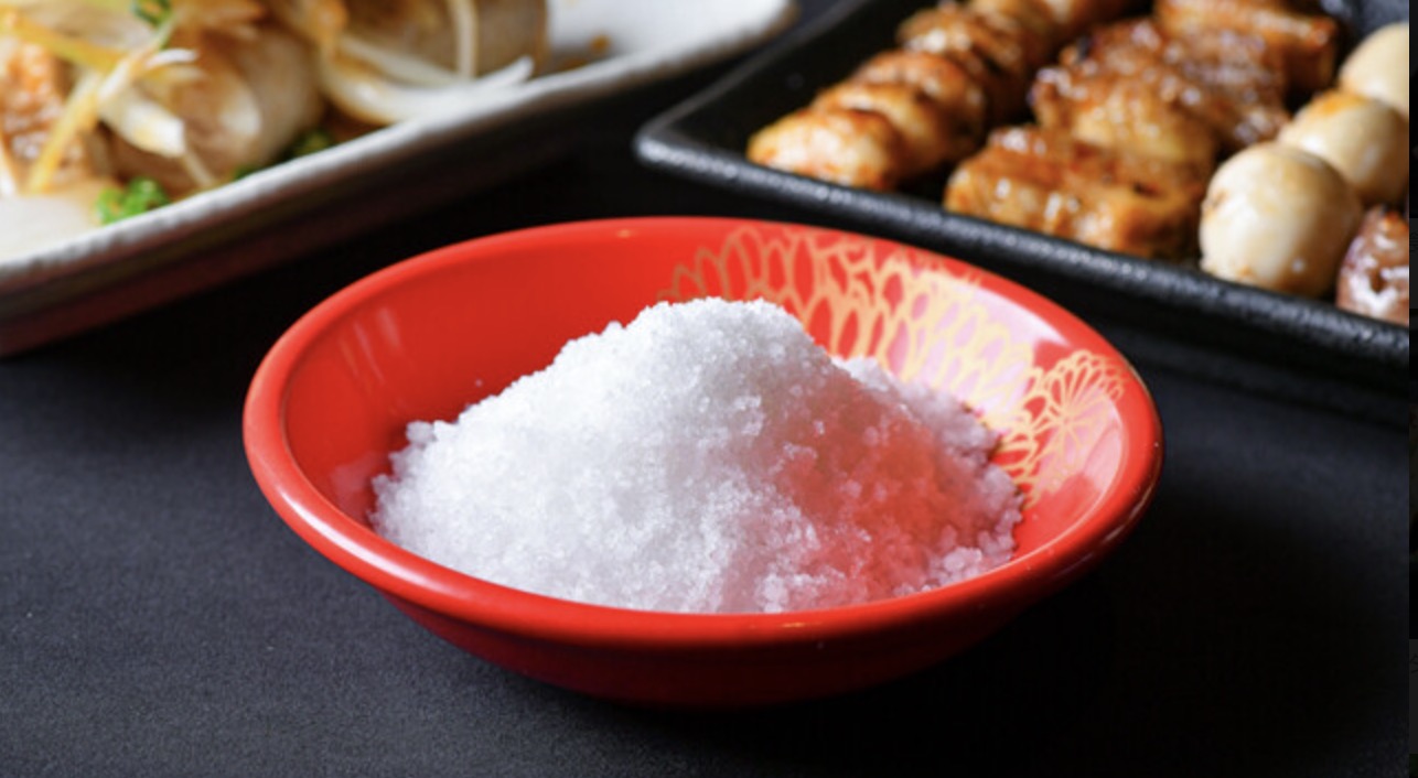 牡丹の料理に使う天日熟成塩